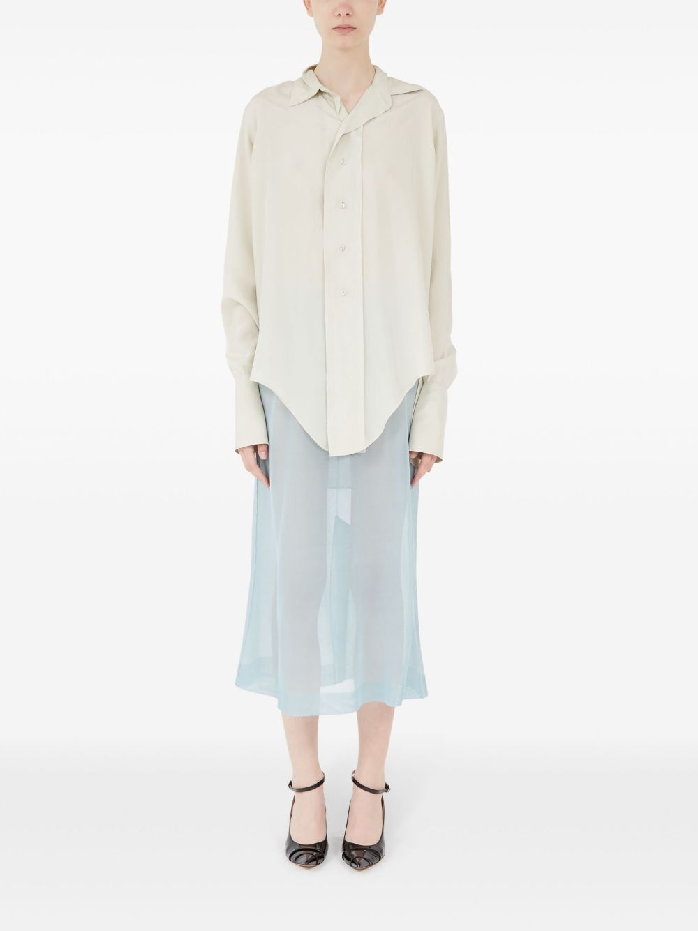 long-sleeve buttoned shirt - 2