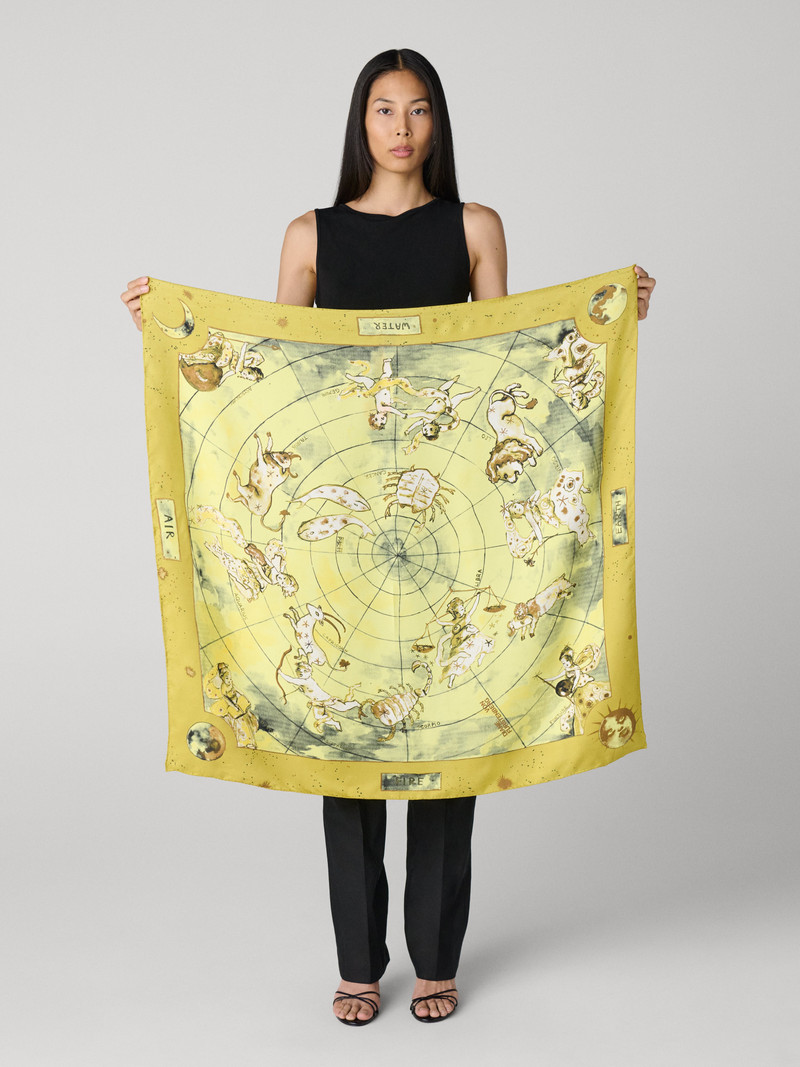 DIANE VON FURSTENBERG Zodiac Flag Scarf outlook