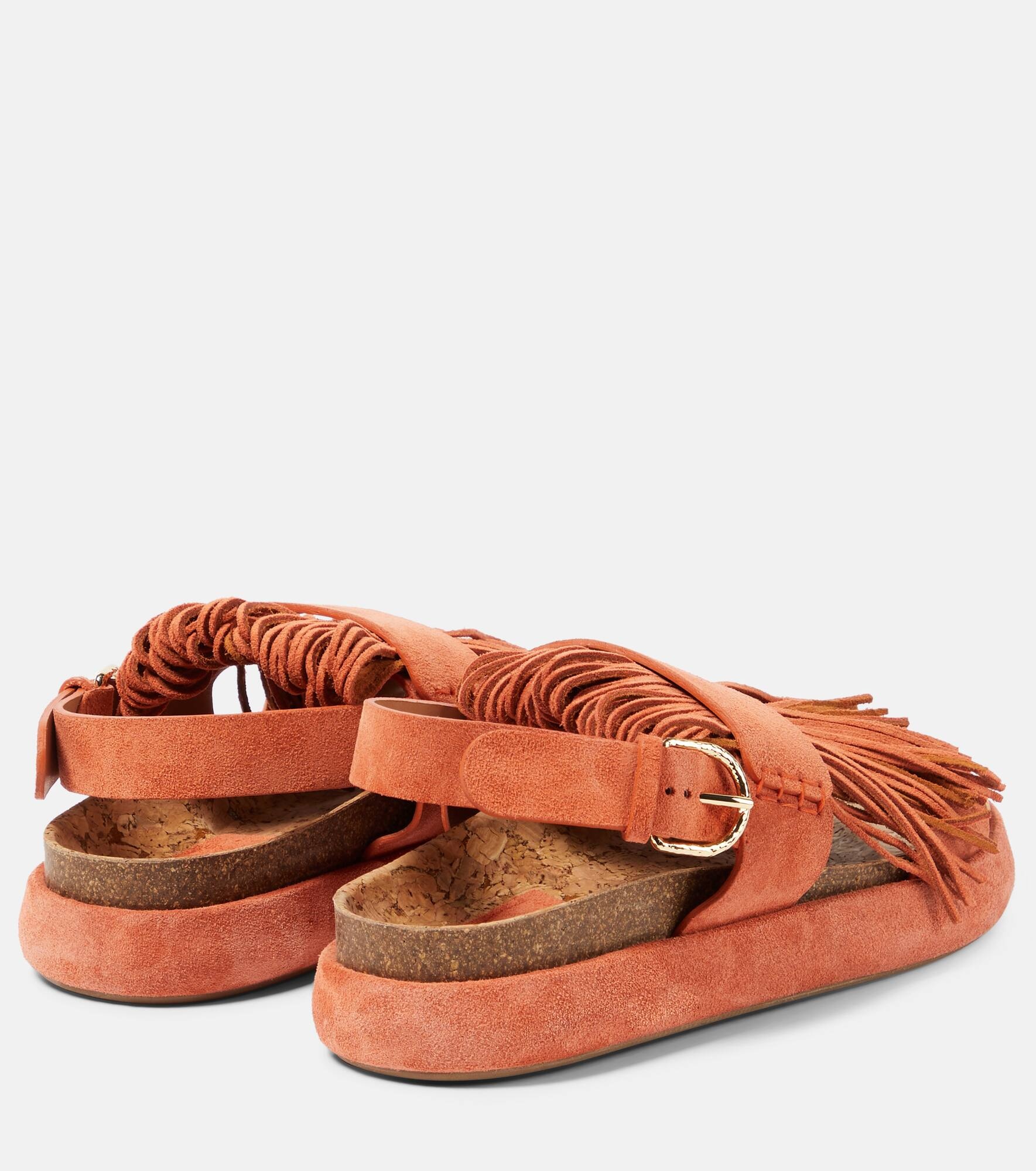 Alba fringed suede sandals - 3