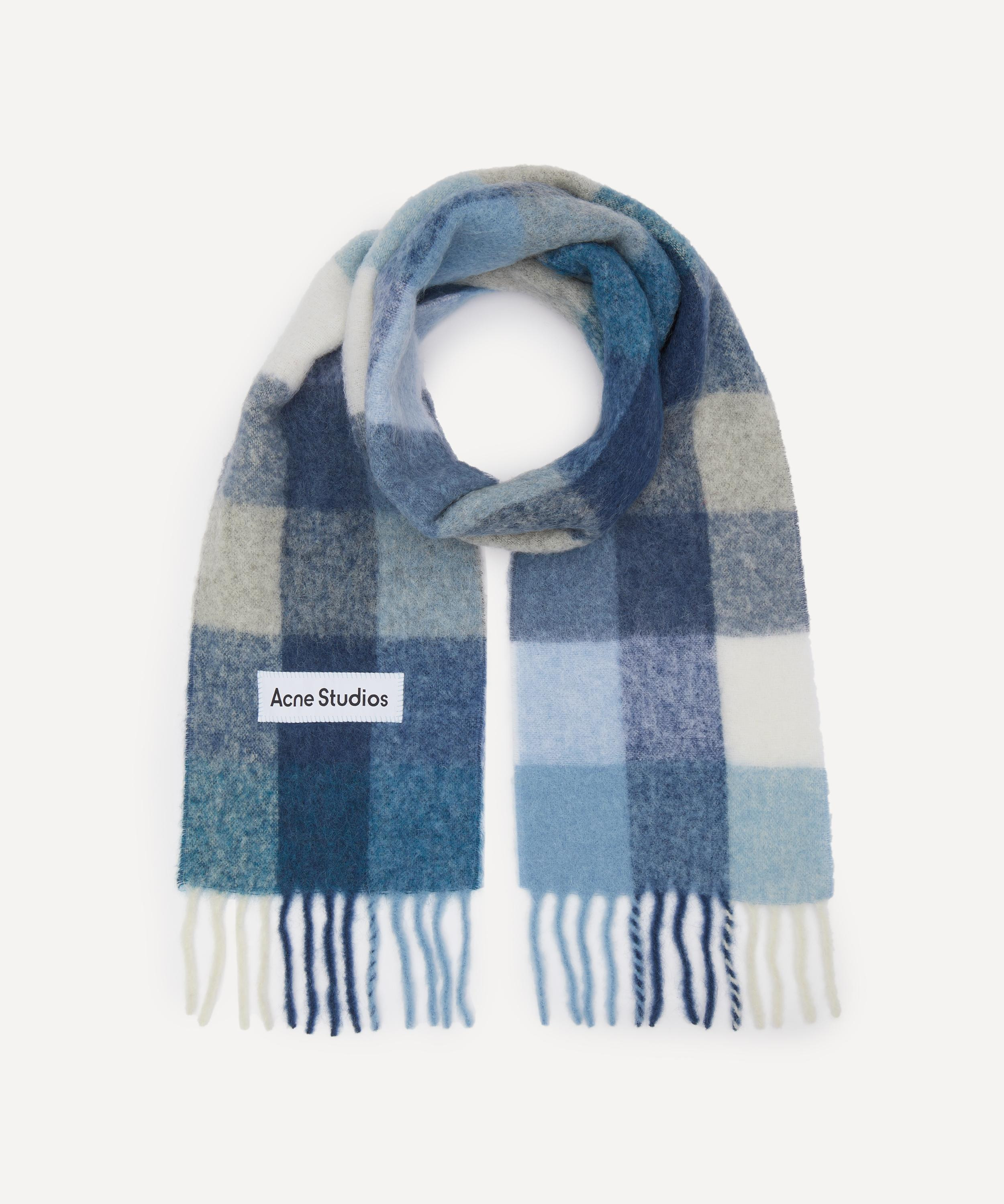 Mohair Checked Scarf - 2