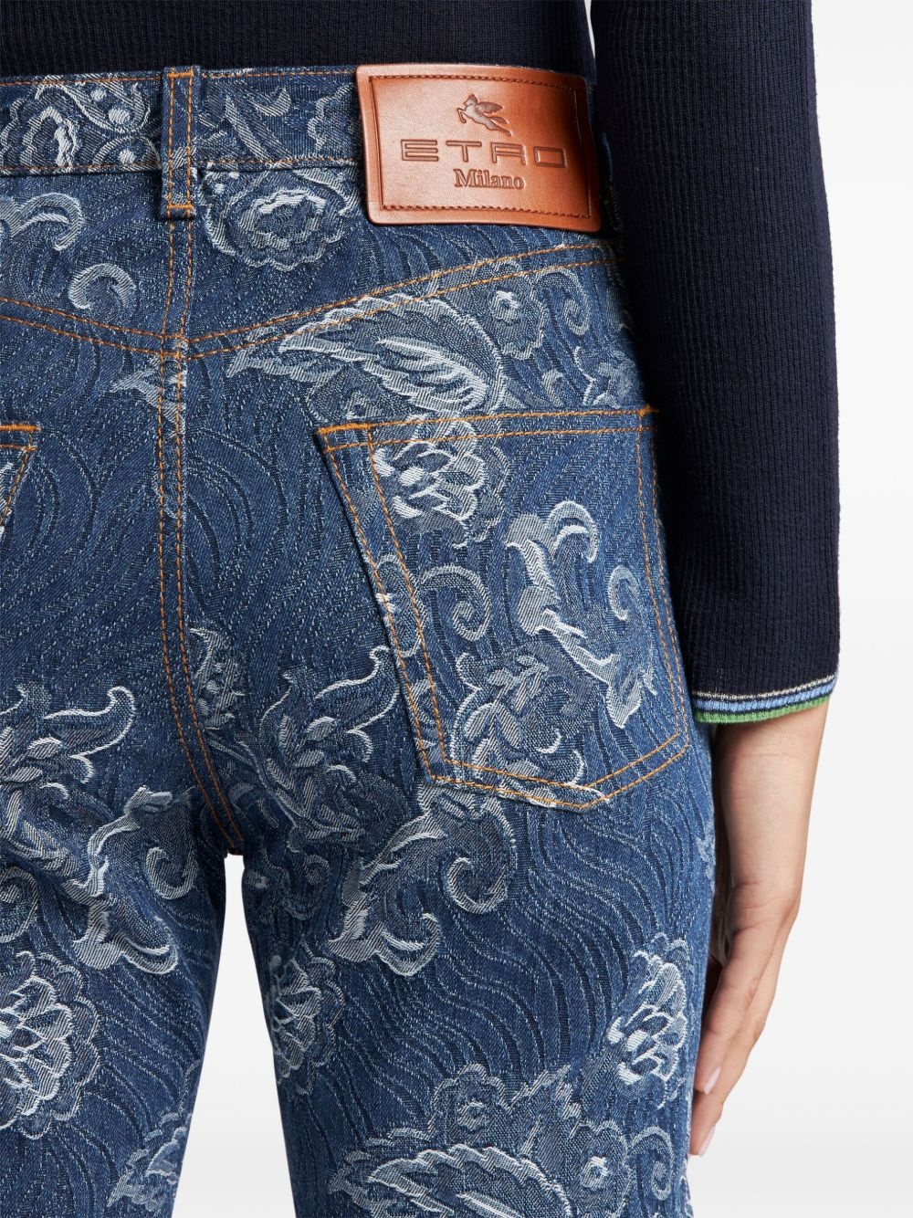 jacquard jeans - 5