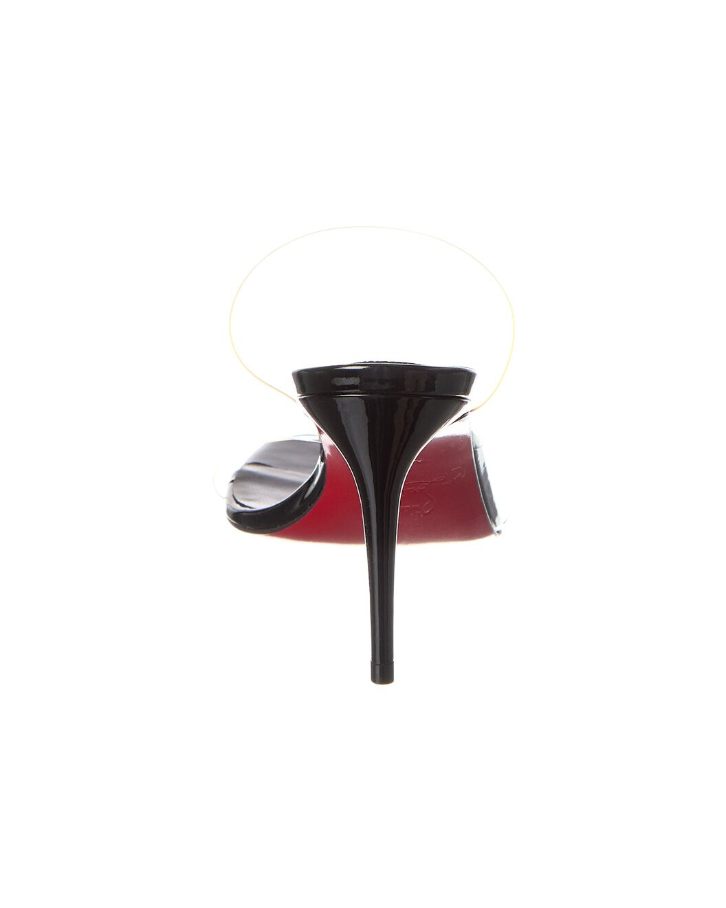 Christian Louboutin Just Nothing 85 Vinyl & Leather Sandal - 3