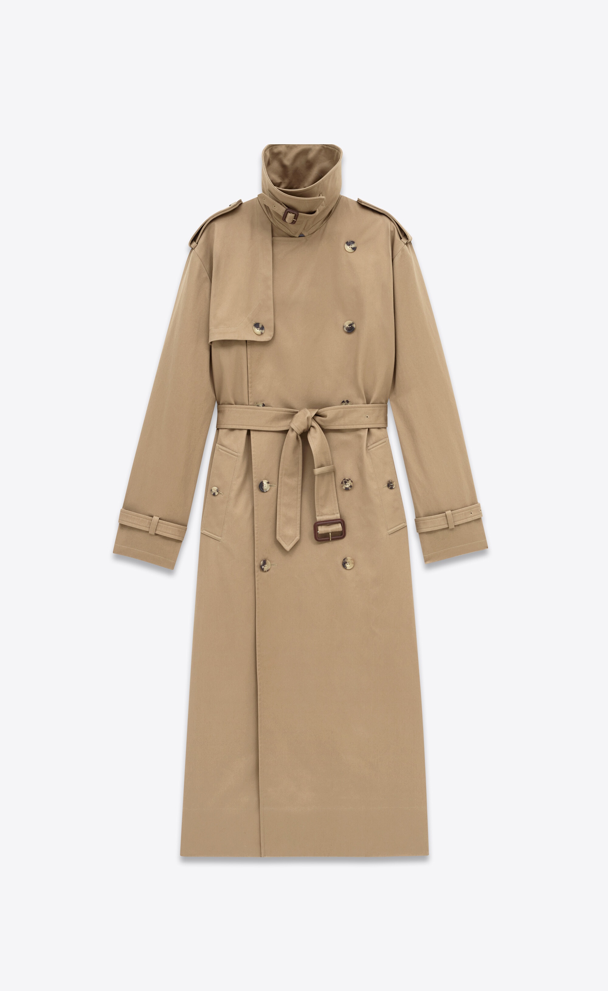 trench coat in cotton serge - 3