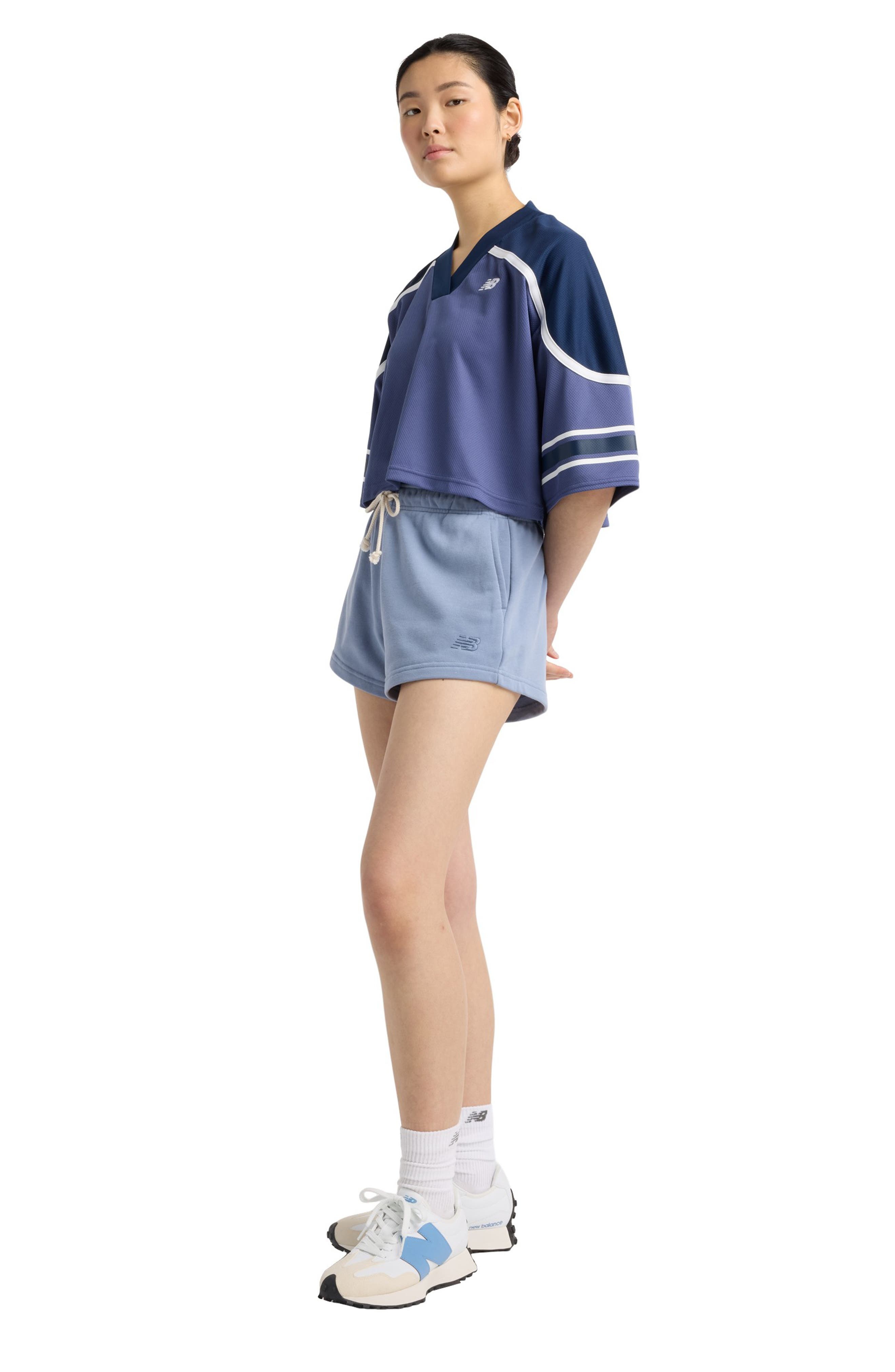 New Balance Coastal Fleece Cotton Blend Drawstring Shorts in Dusk Shower at Nordstrom - 5
