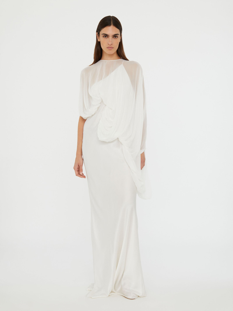 Cumulus Draped Sleeve Dress 4