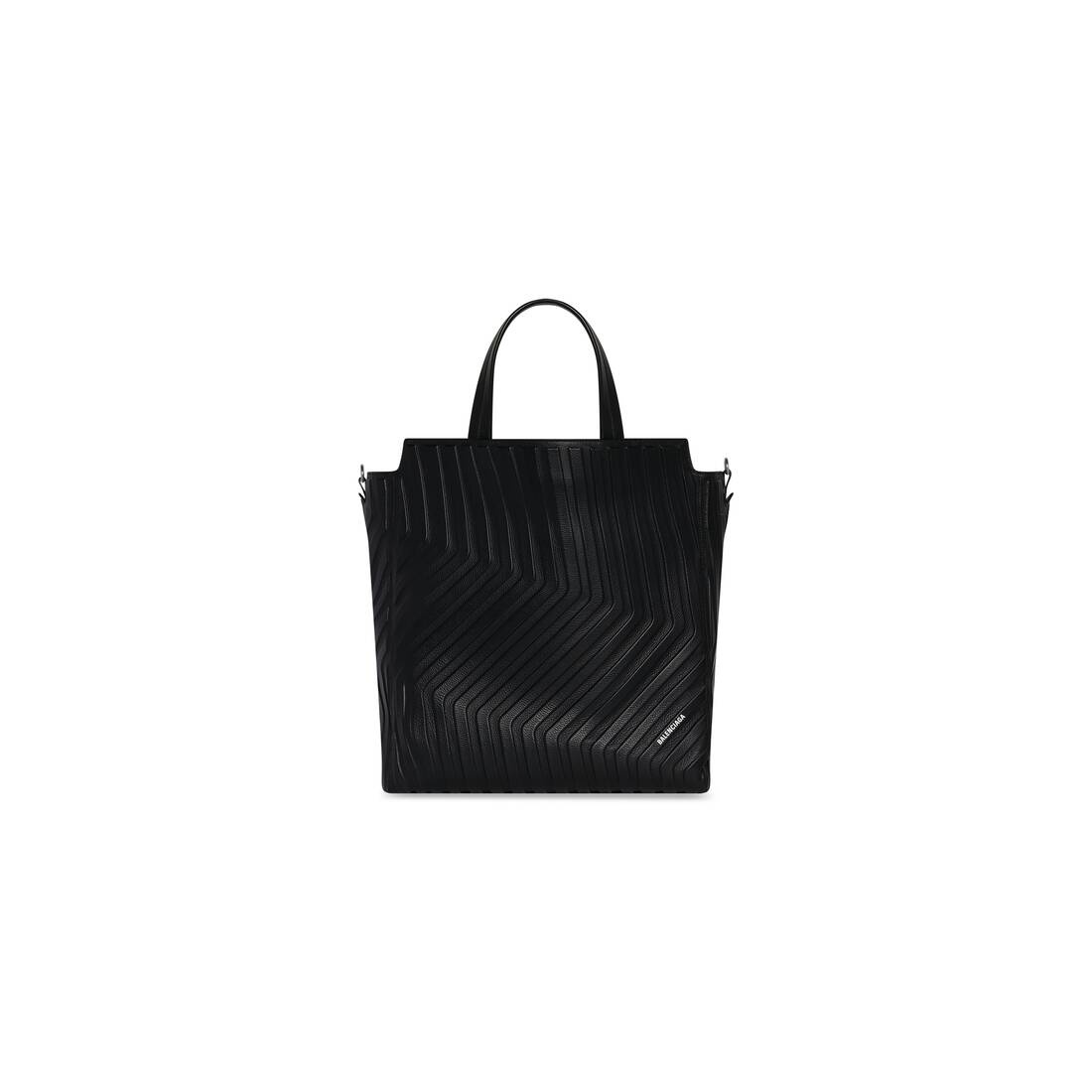 Men's Car Medium North-south Tote Bag in Black - 1
