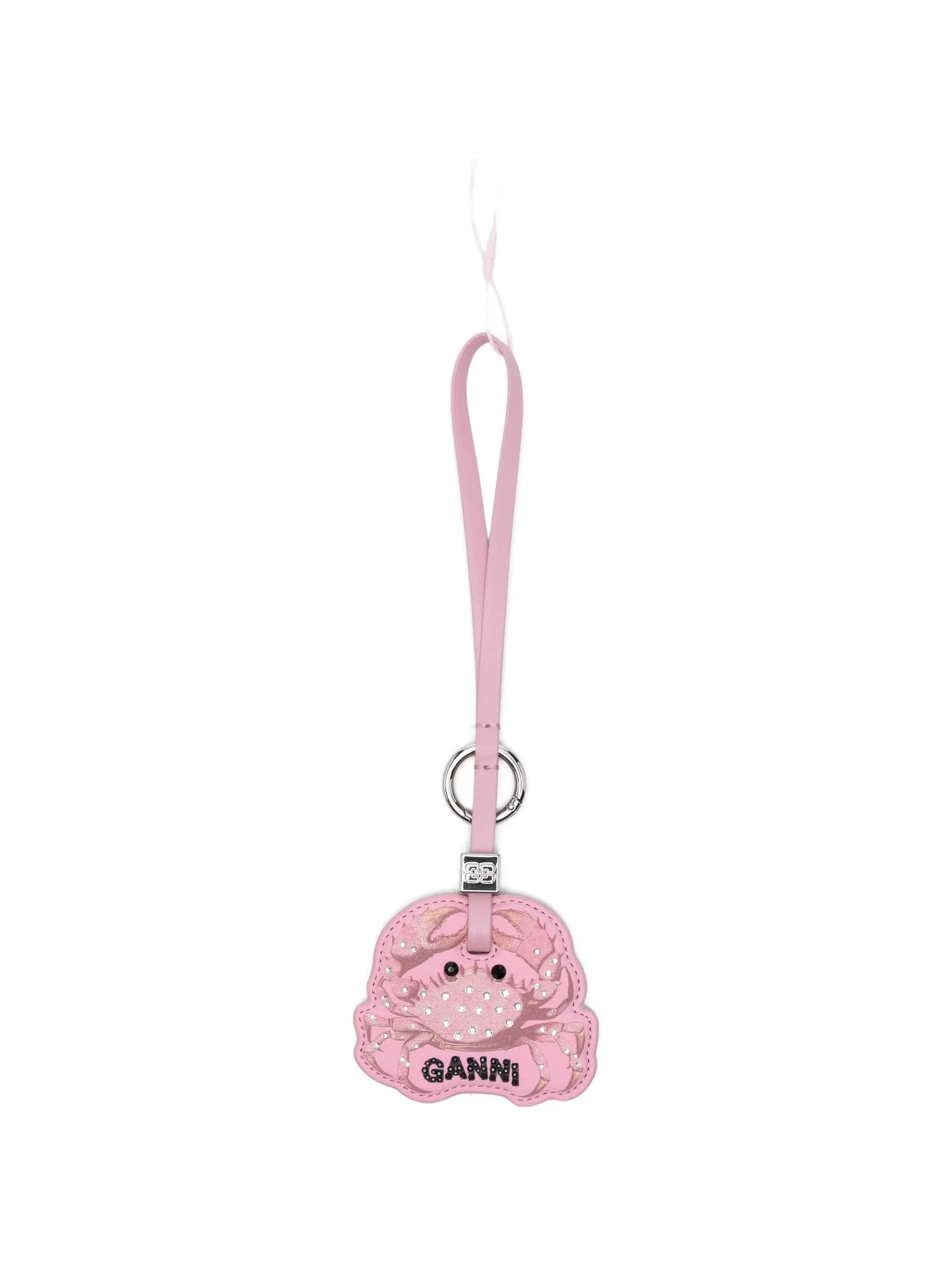 Ganni Crab-motif Crystal-embellished Keyring - 1