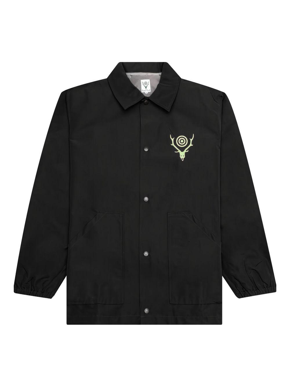 logo-print overshirt - 3