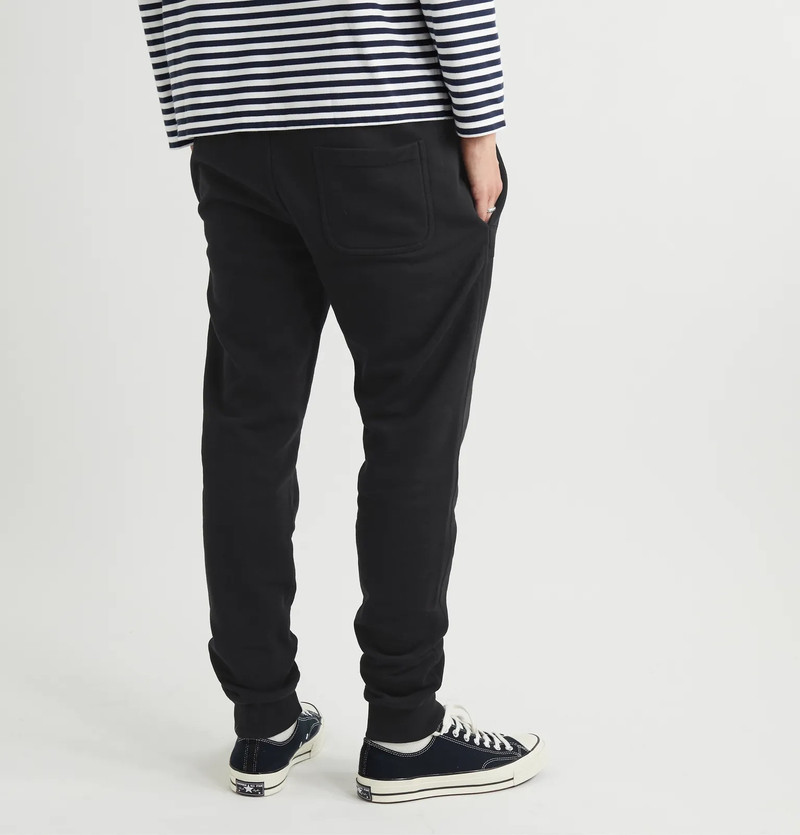 Tapered Logo-Appliquéd Loopback Cotton-Jersey Sweatpants 9