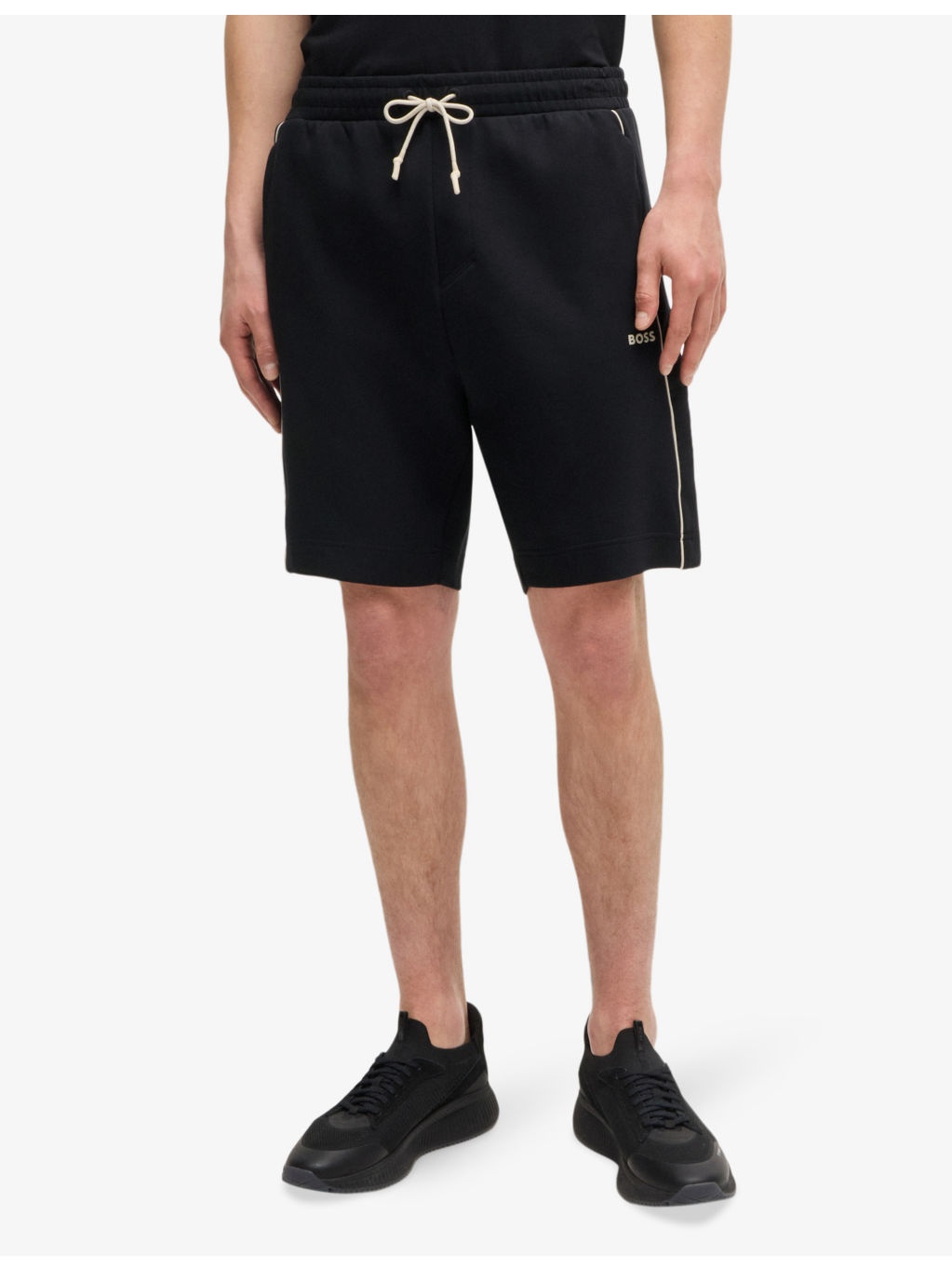 Logo-embossed regular-fit stretch-cotton shorts - 3