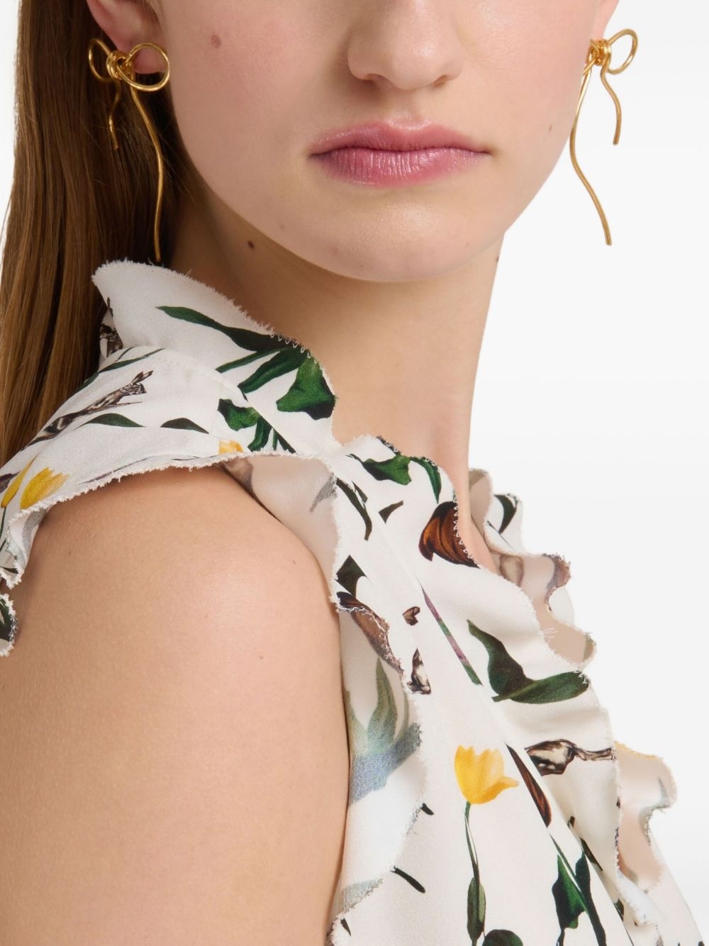 bow-motif earrings - 2