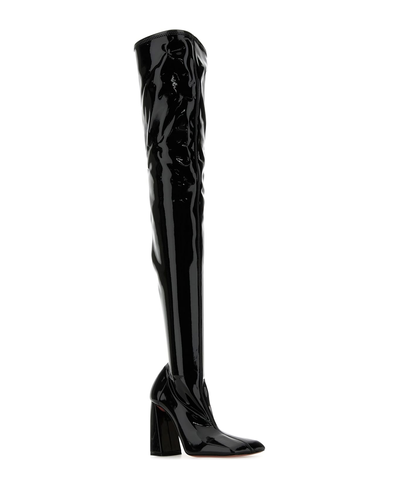 Black Latex Marine Boots - 2