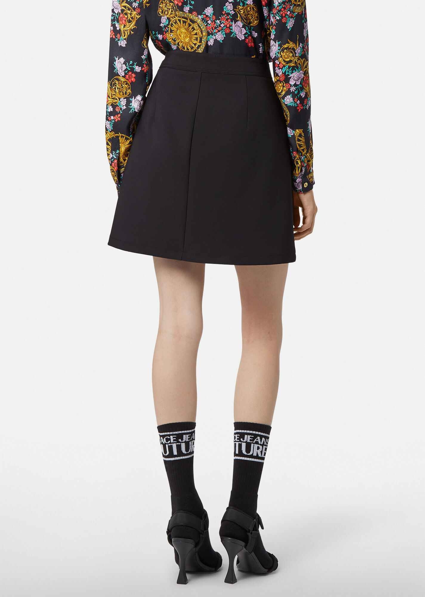 Sun Flower Garland Pleated Skirt - 3