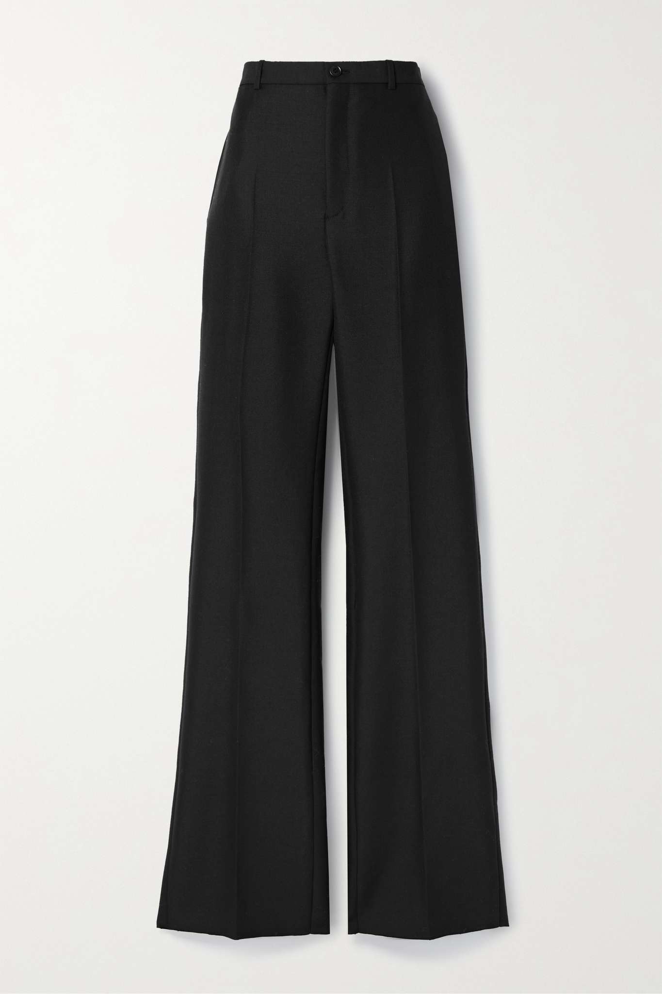 Wool and mohair-blend wide-leg pants - 1