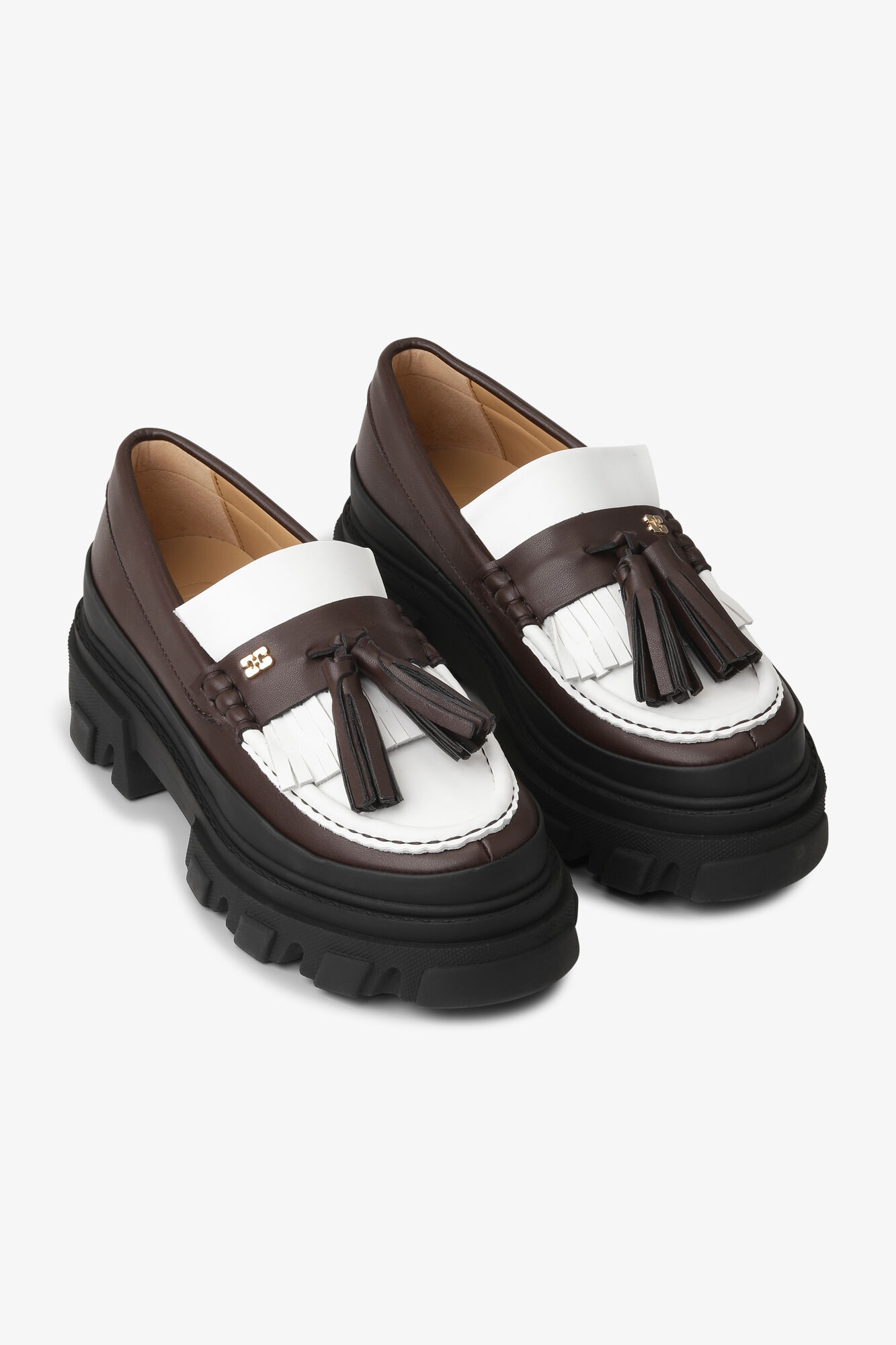 BROWN CLEATED LOAFERS - 2