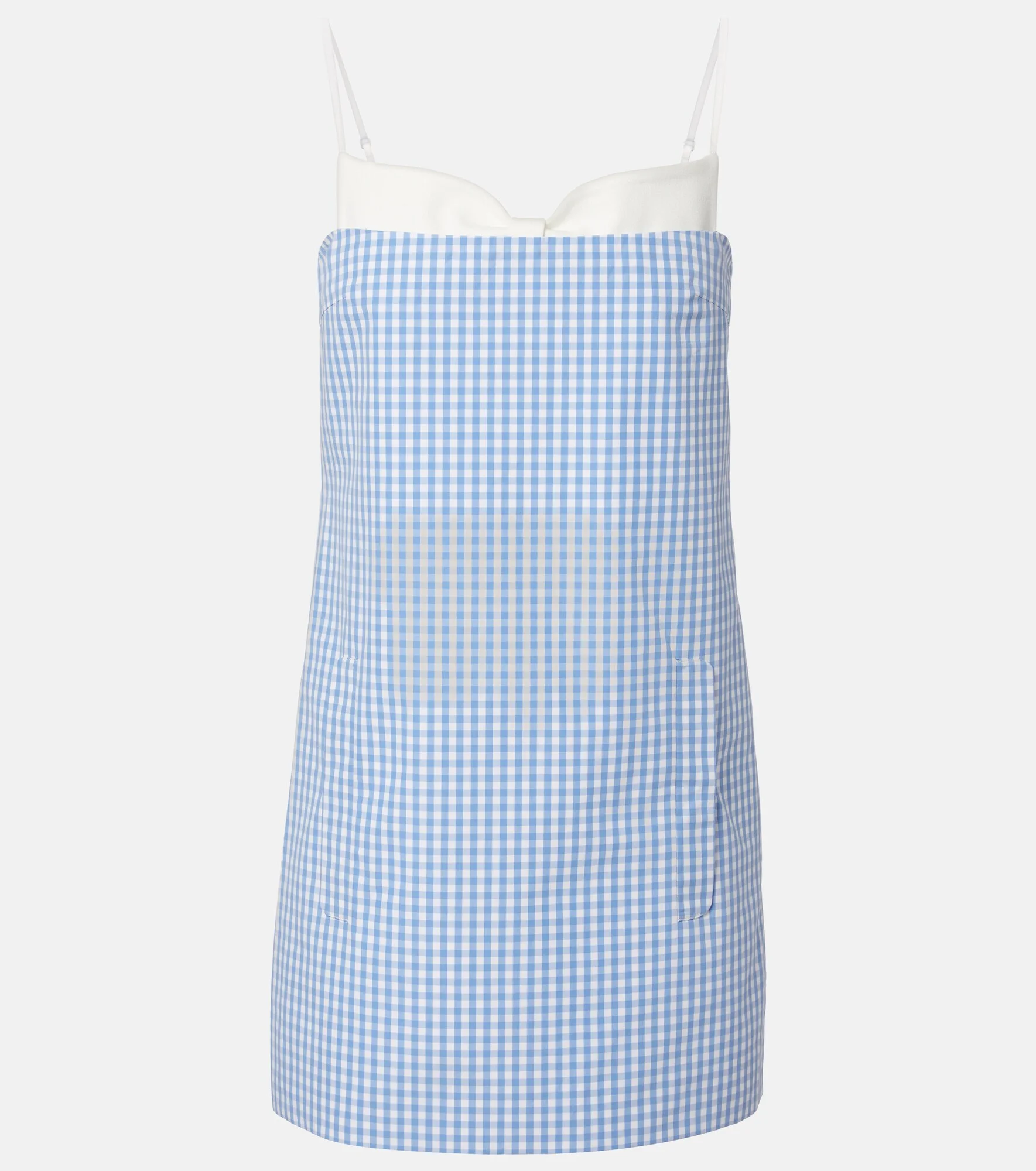 Gingham cotton minidress - 1