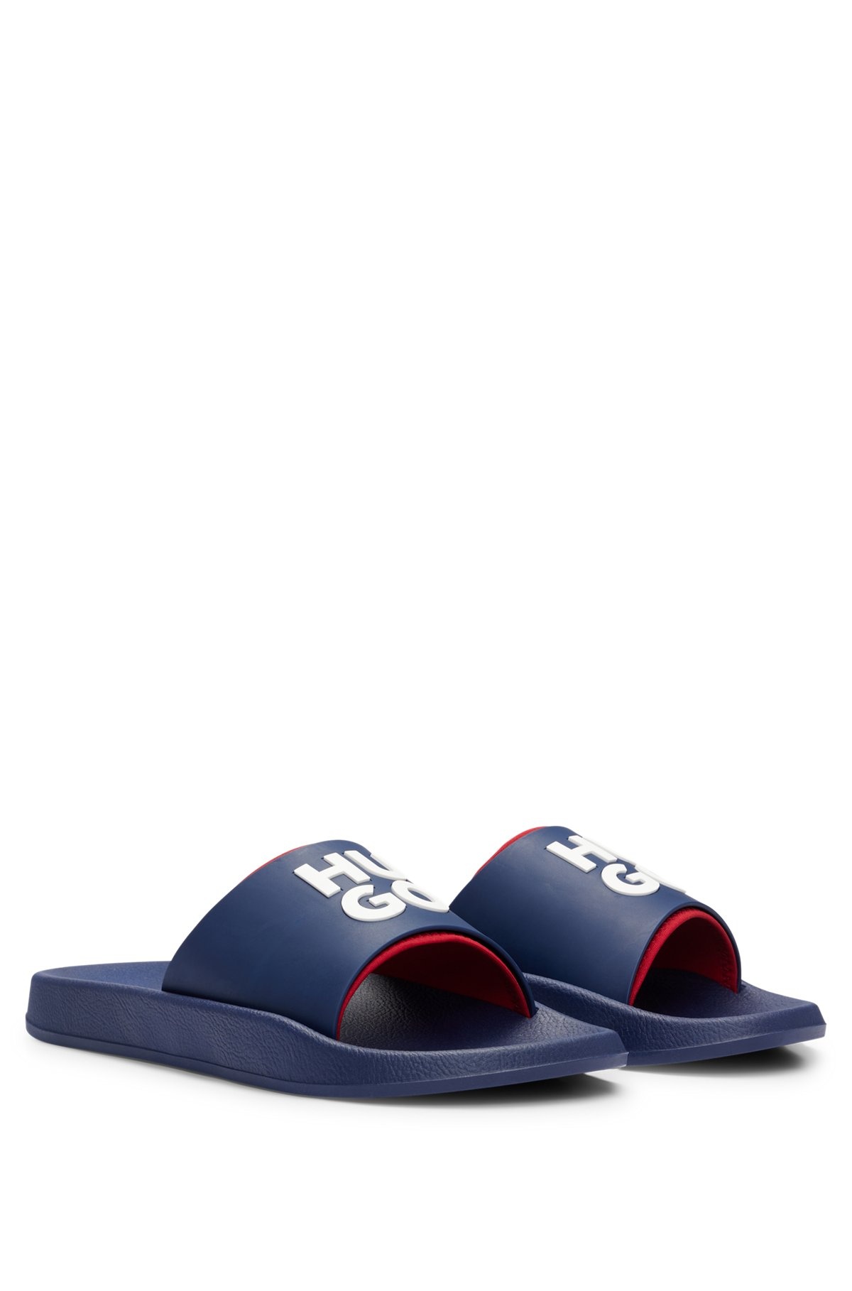 SLIDES WITH LOGO-BRANDED STRAPS - 1
