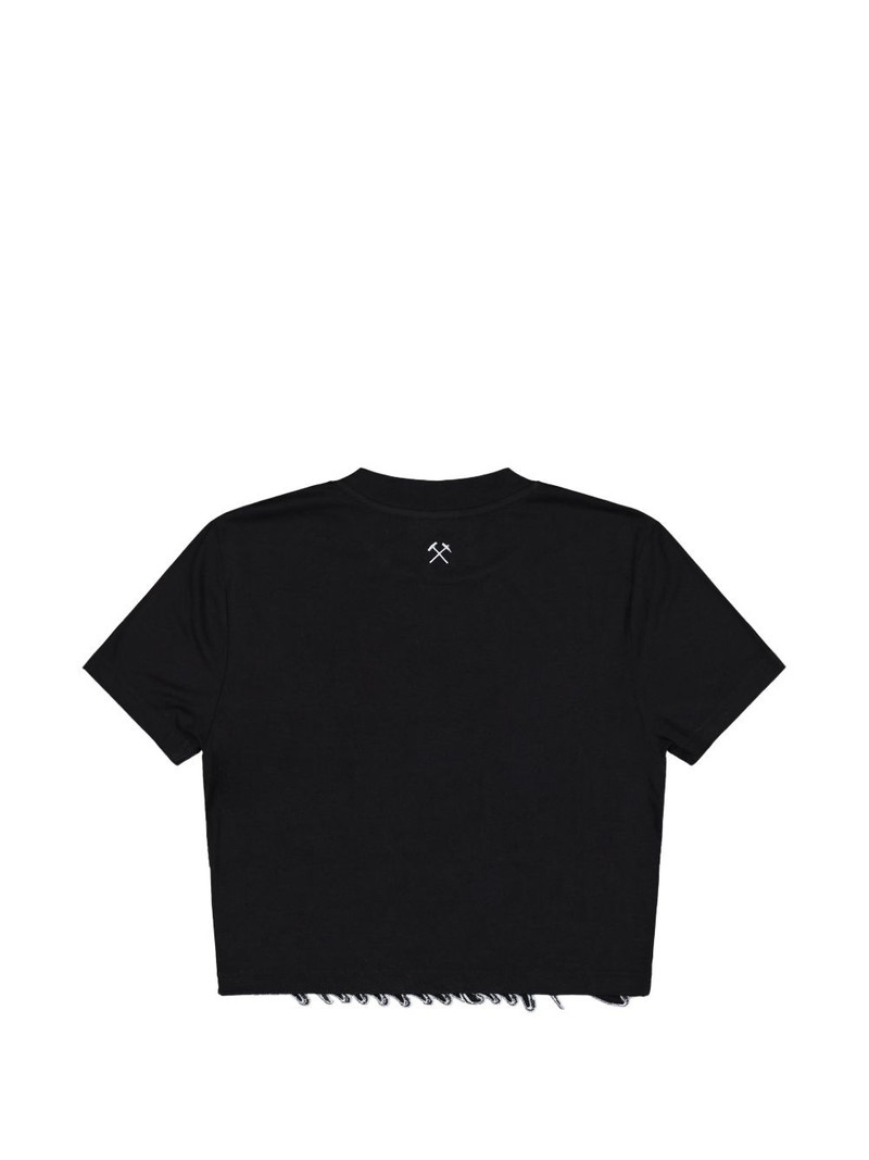 GmbH Masallah embroidered-hem T-shirt outlook