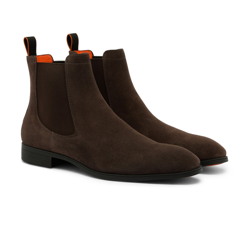 Men's brown suede Chelsea boot 3