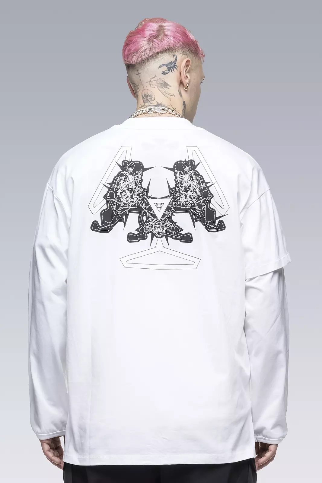 ACRONYM S29-PR-A 100% Organic Cotton Long Sleeve T-shirt White outlook