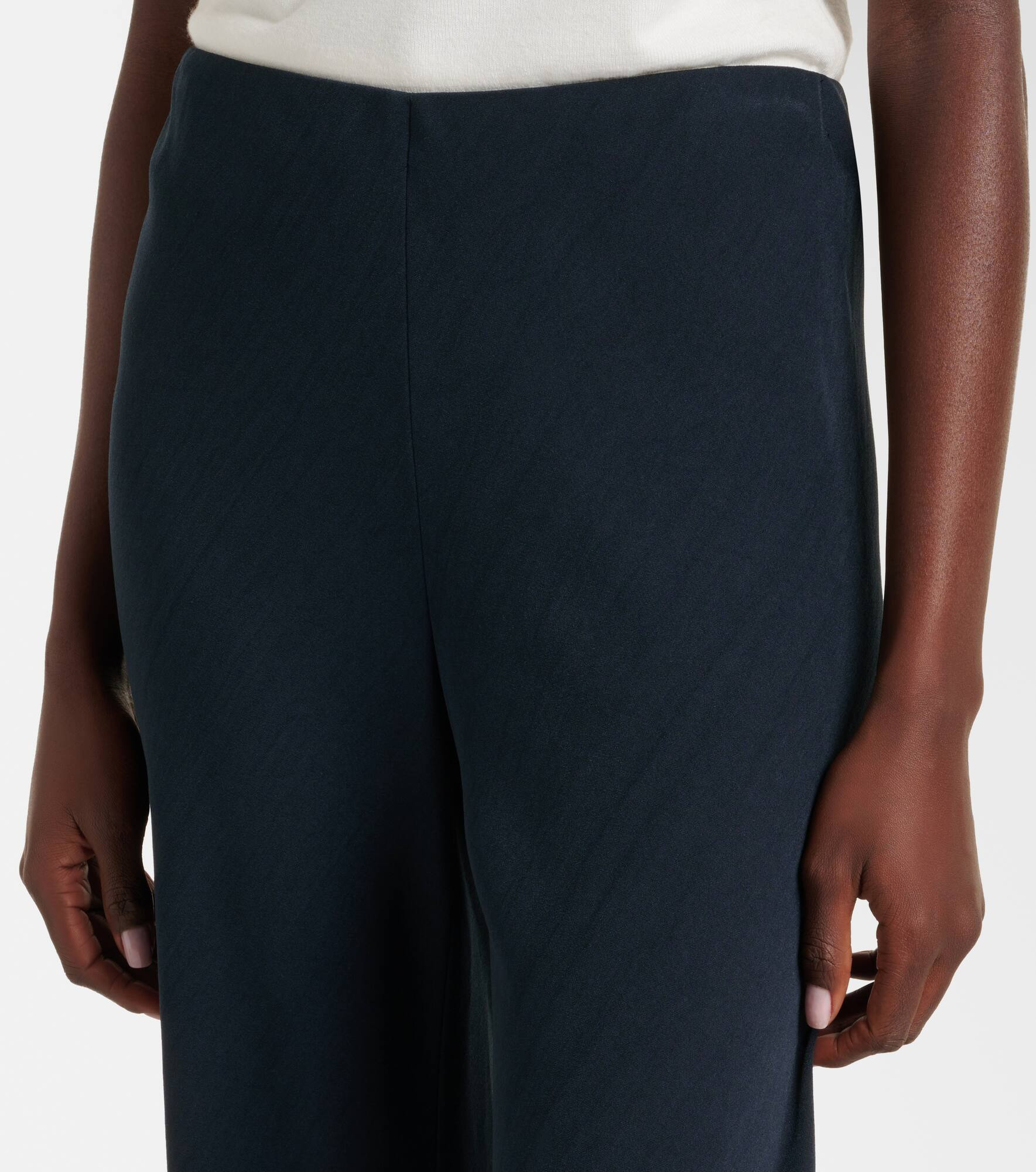 High-rise crêpe pants - 4