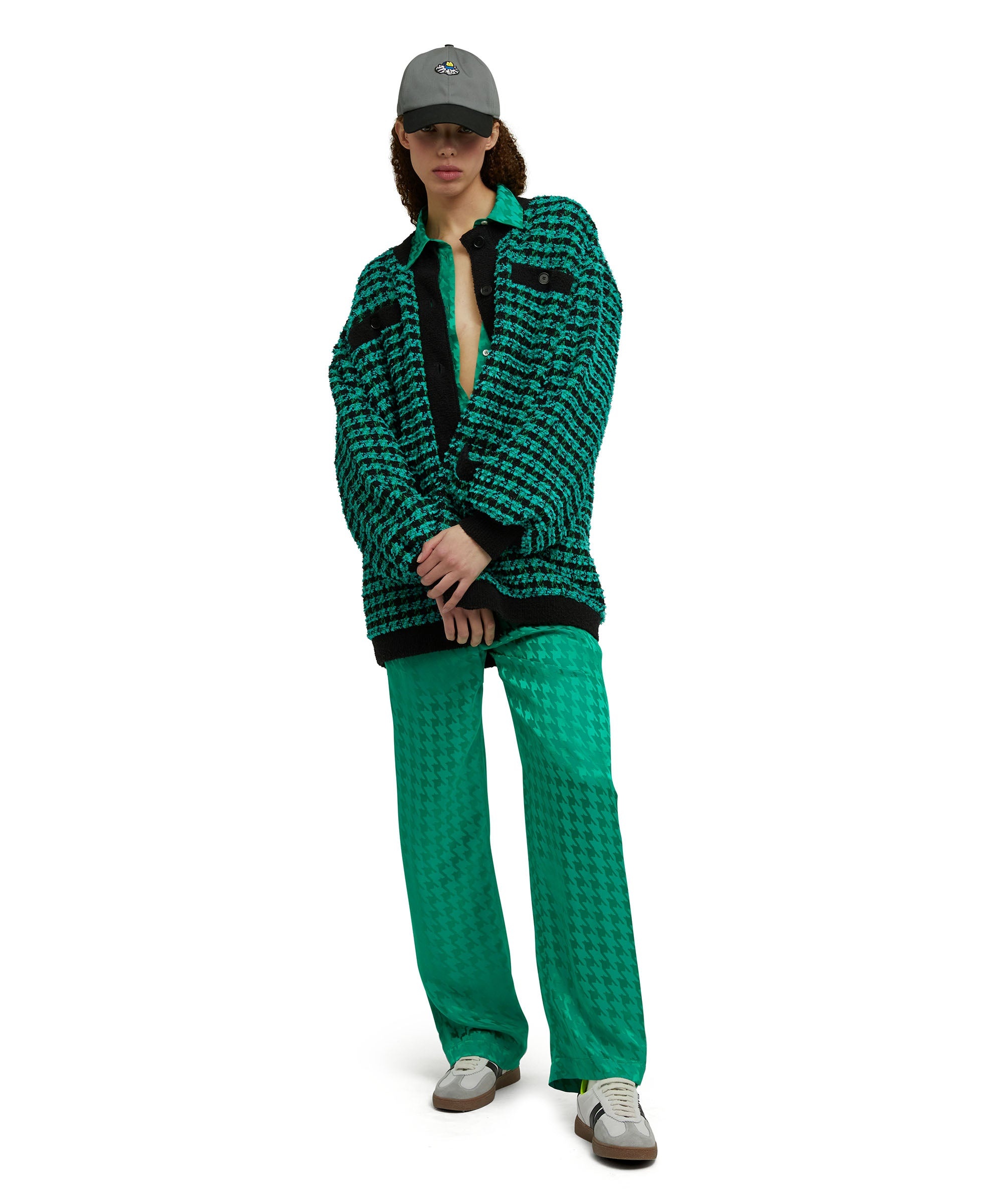 "Fluid Viscose Jacquard" fabric trousers - 5