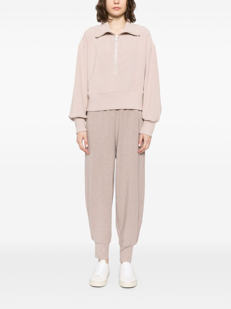 VARLEY mélange-effect tapered trousers outlook