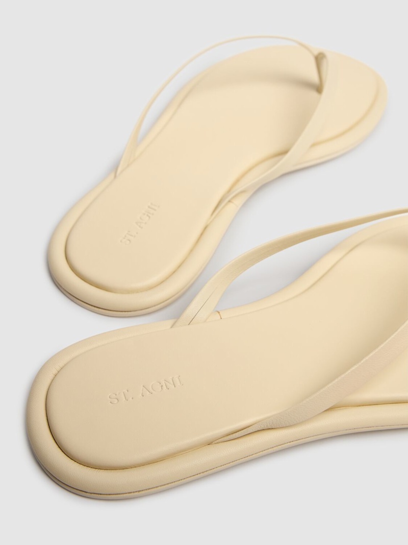 5mm Leather flip flop sandals - 3