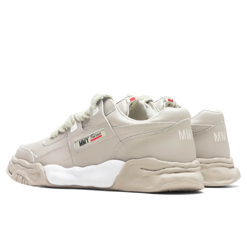 PARKER LOW OG SOLE LEATHER SNEAKER - GREY - 3