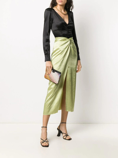 Missoni leather-trim clutch outlook