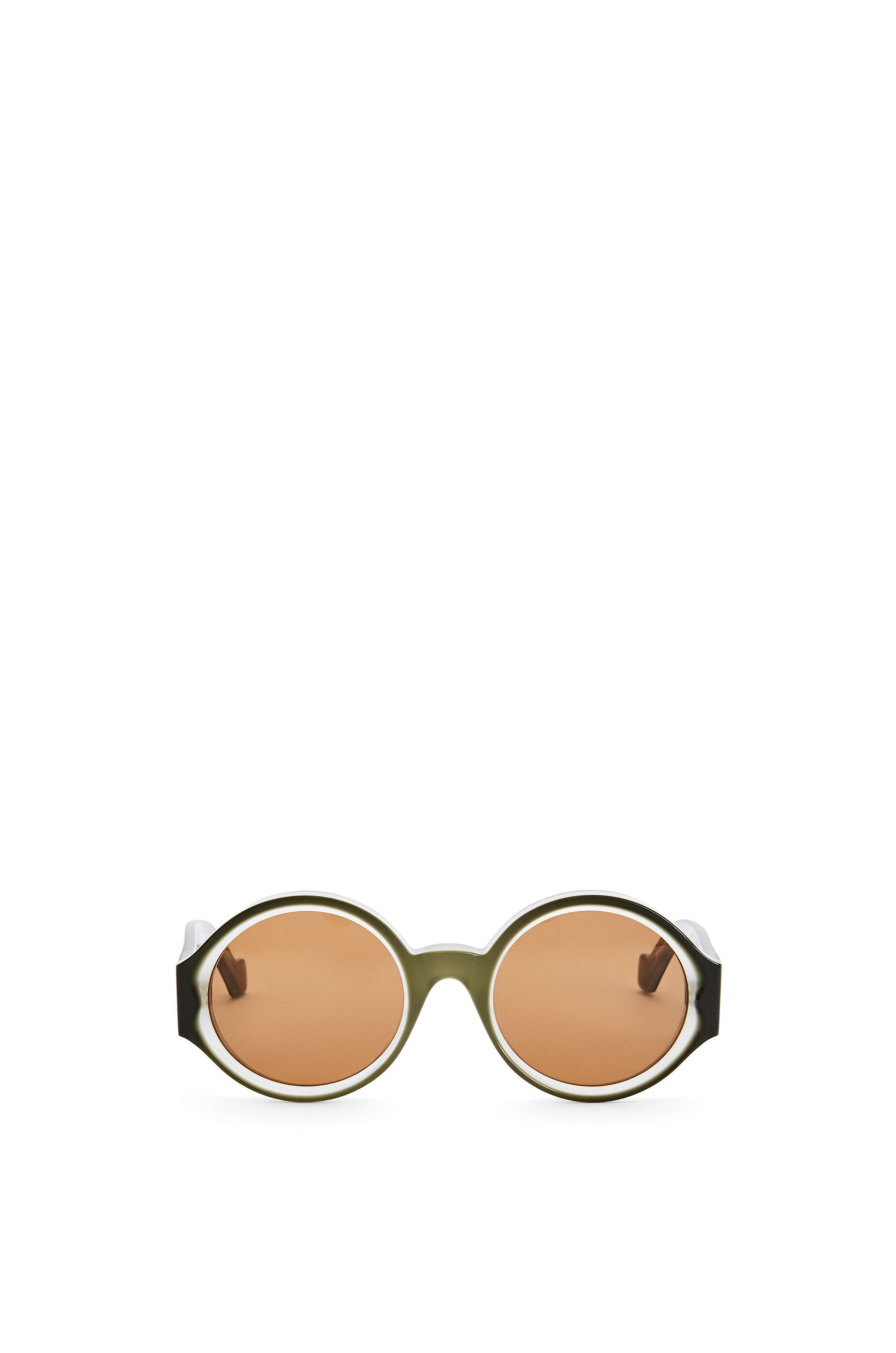 Chunky round sunglasses in acetate - 1