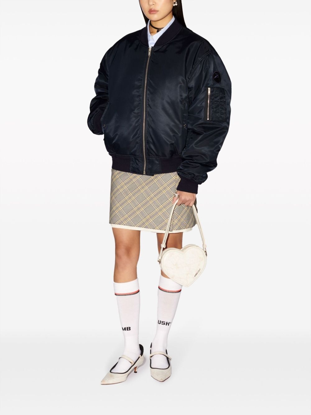 logo-appliquÃ© bomber jacket - 2