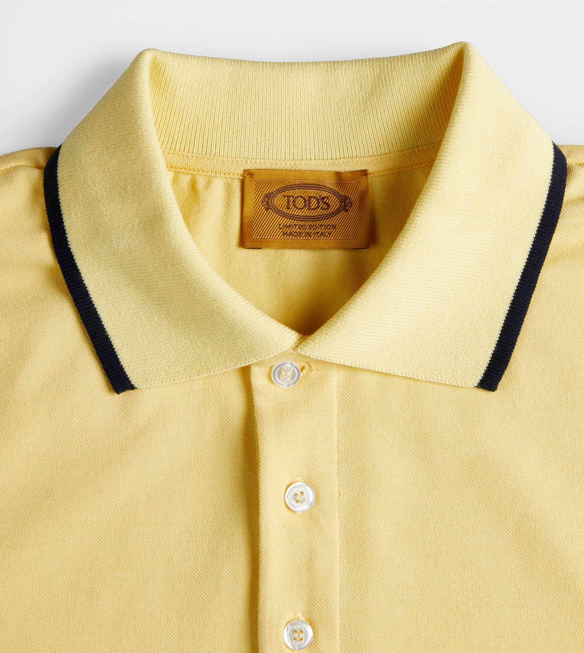 POLO SHIRT IN PIQUET - YELLOW - 2