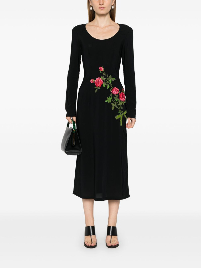 VIVETTA floral-embroidered midi dress outlook