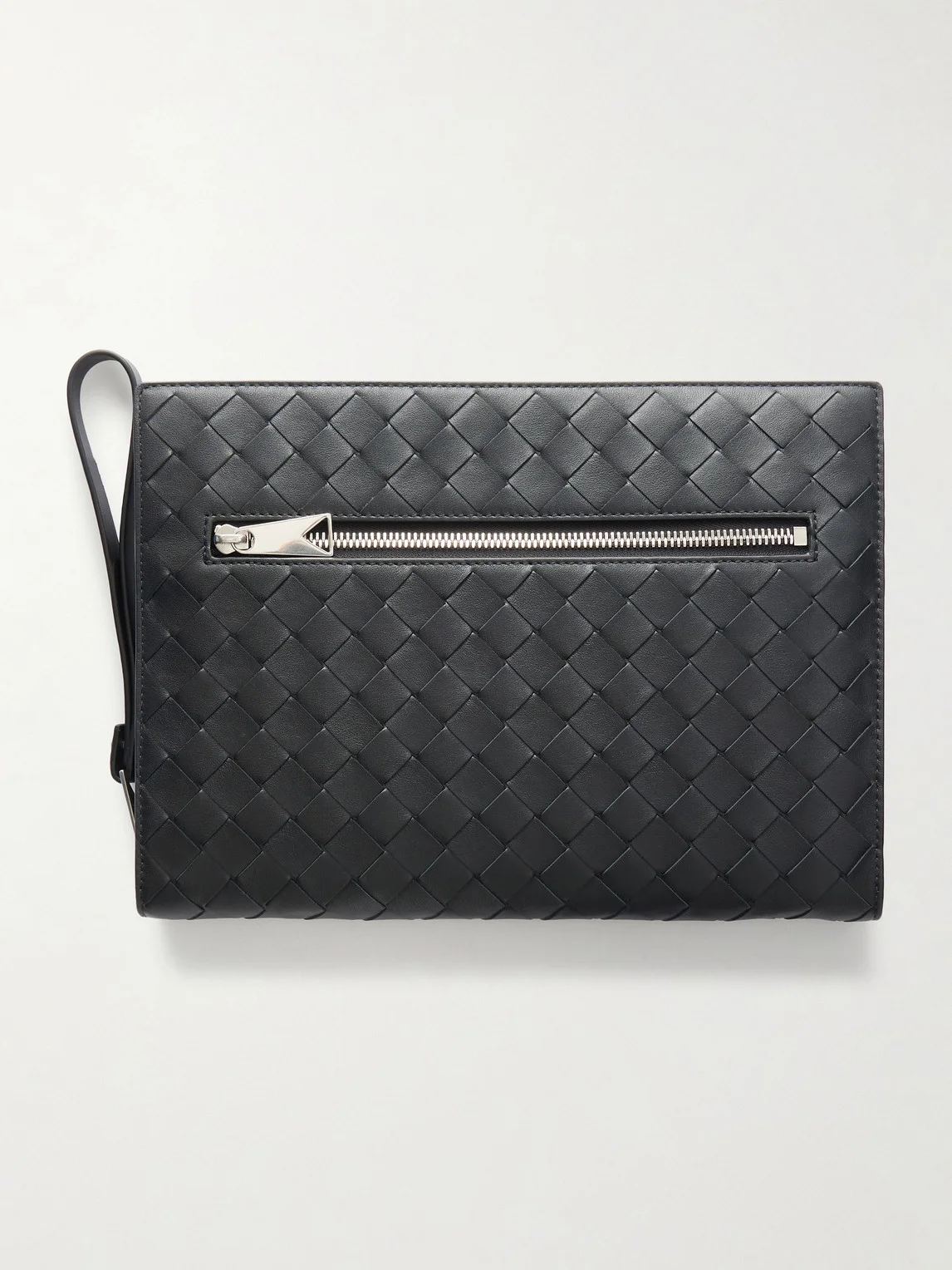 Intrecciato Leather Pouch - 1