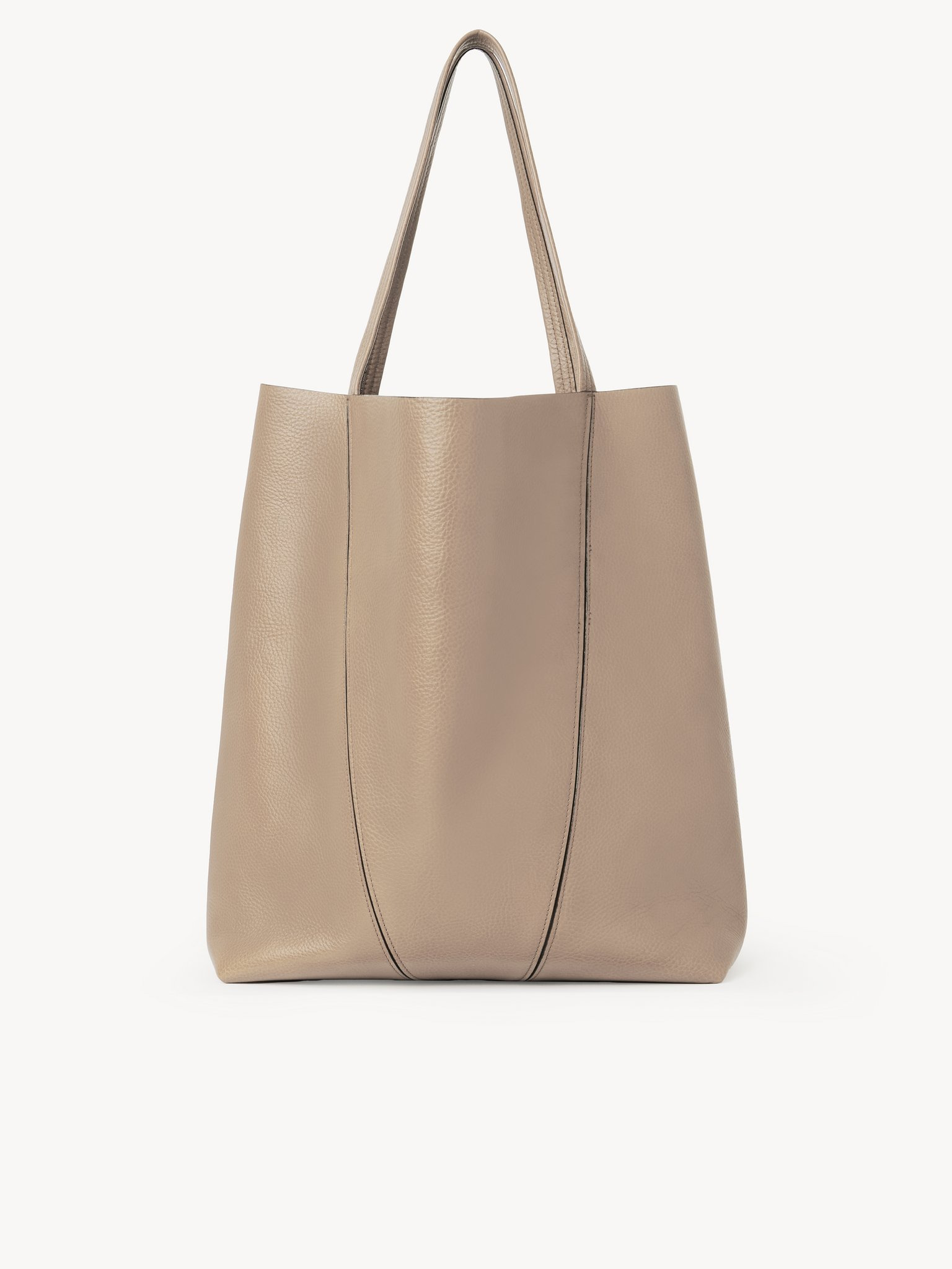 LARGE CHLOÉ SPIN TOTE BAG IN GRAINED LEATHER - 4