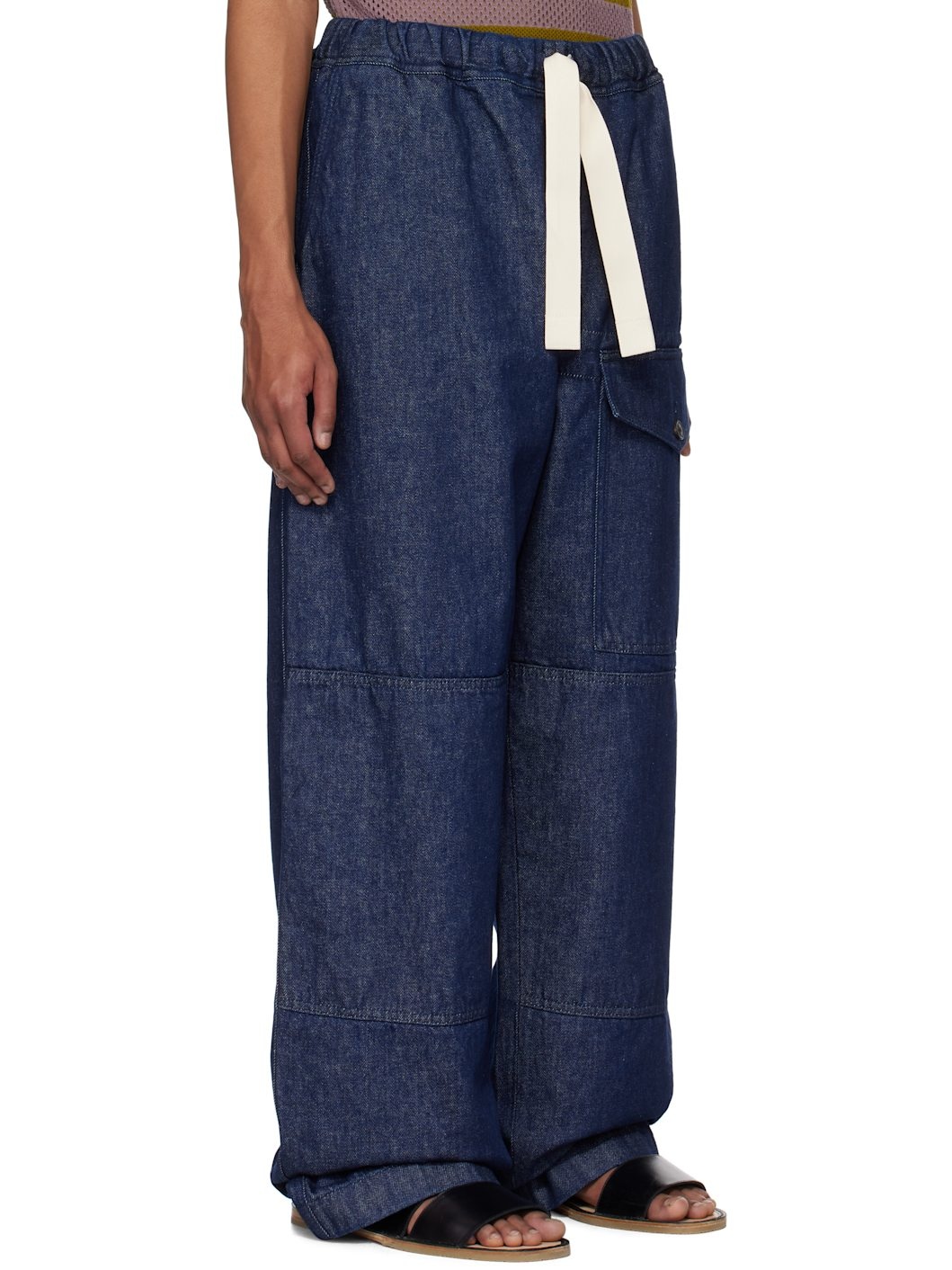 Indigo Drawstring Jeans - 2