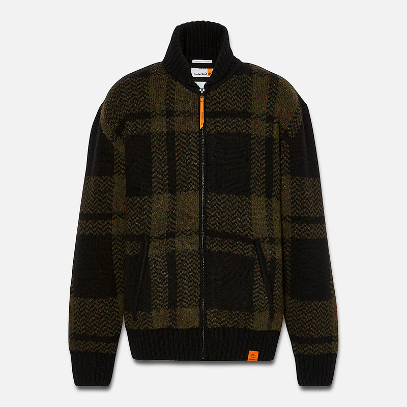 Men's Plaid Full Zip Cardigan 1
