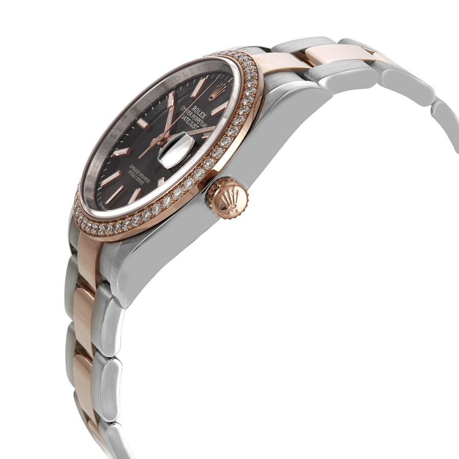 Rolex Datejust 36 Dark Rhodium Dial Men's Steel and 18k Everose Gold Oyster Watch 126281RSO - 2