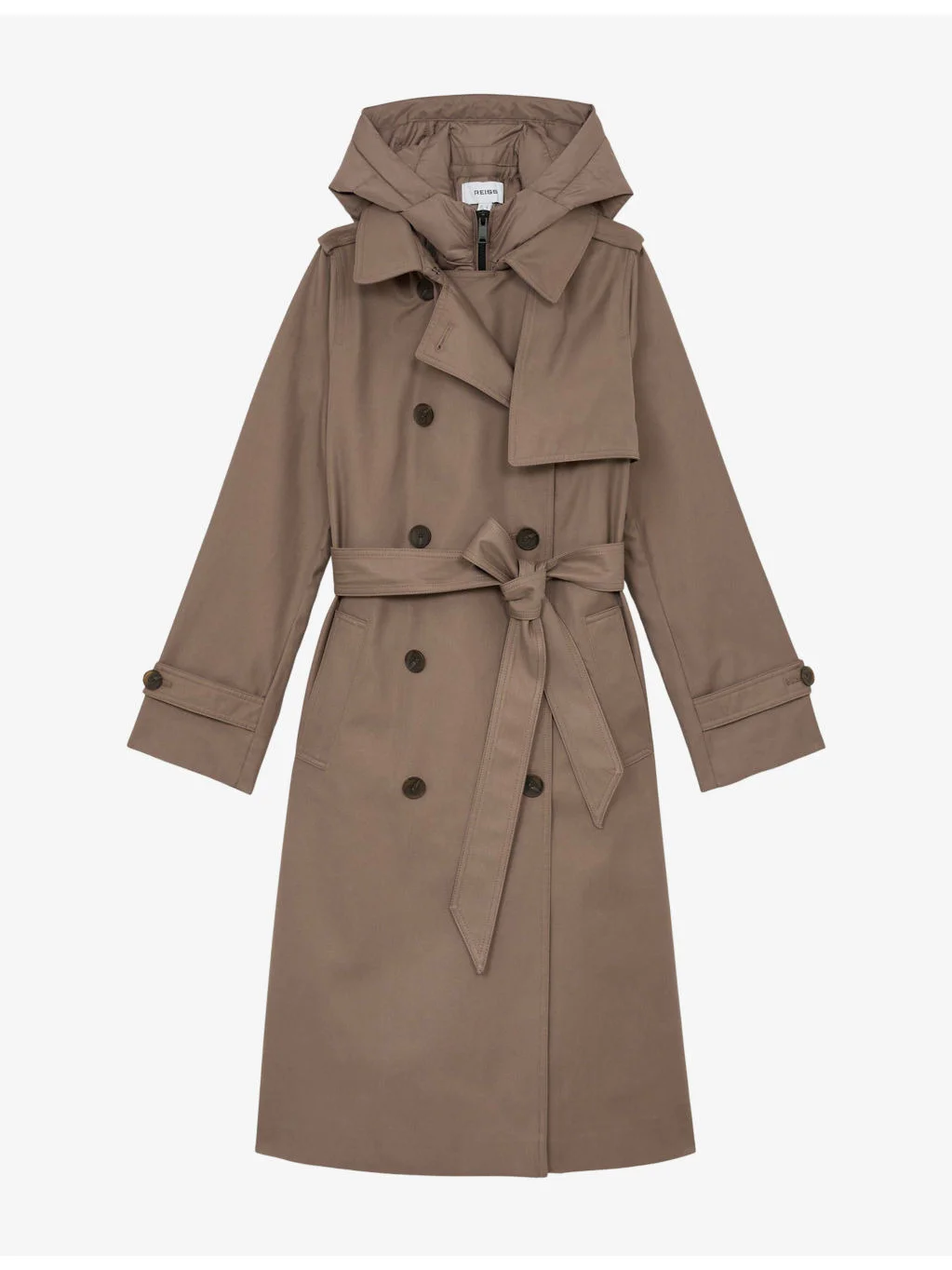 Azura double-breasted woven trench coat - 1