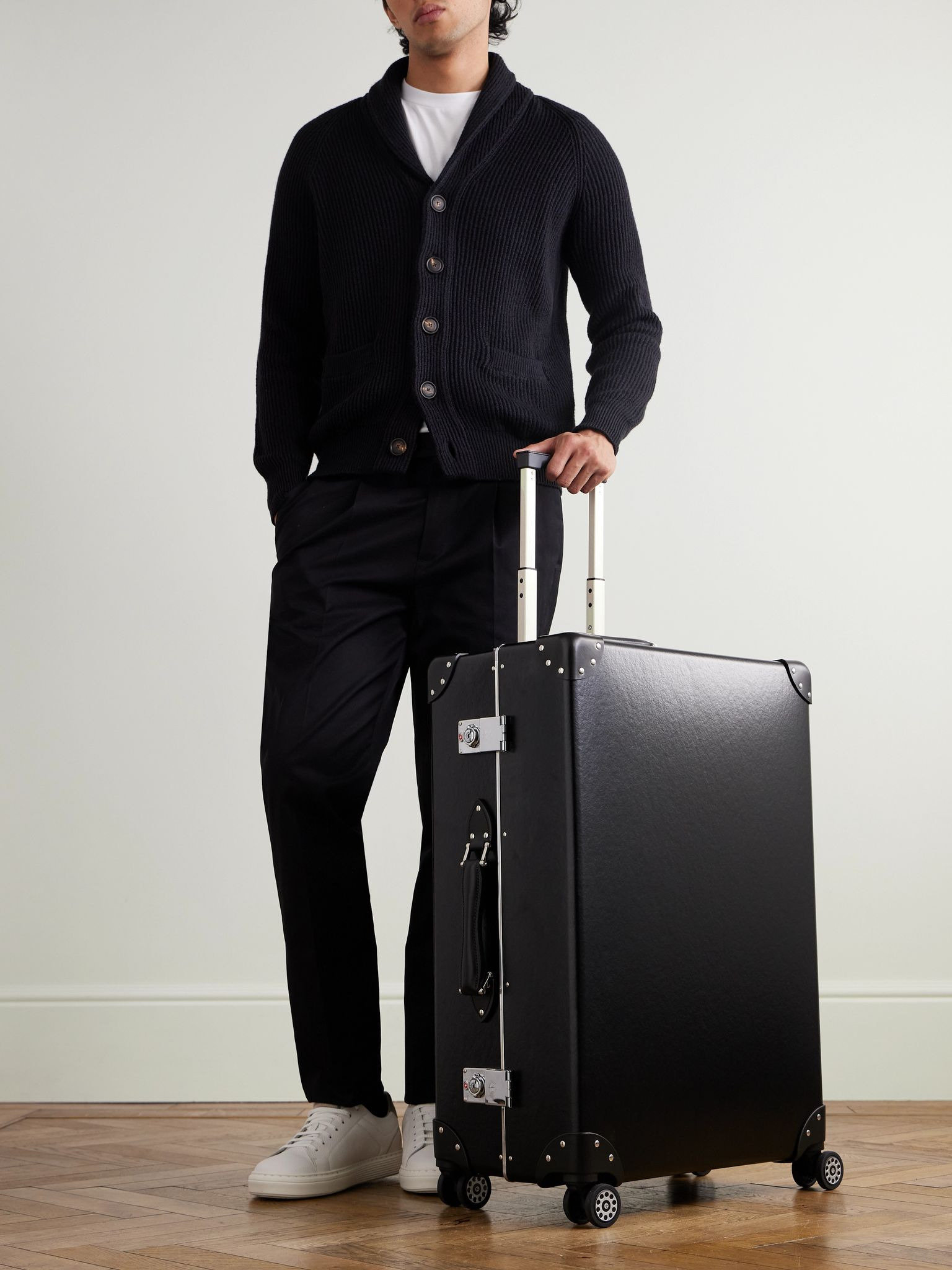Metropolis Leather-Trimmed Suitcase Black - 2