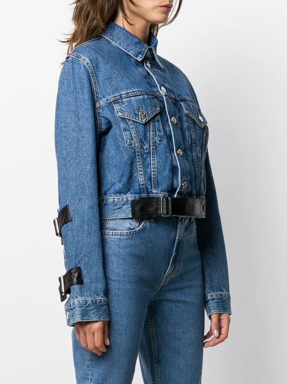 Strap Trucker denim jacket - 3