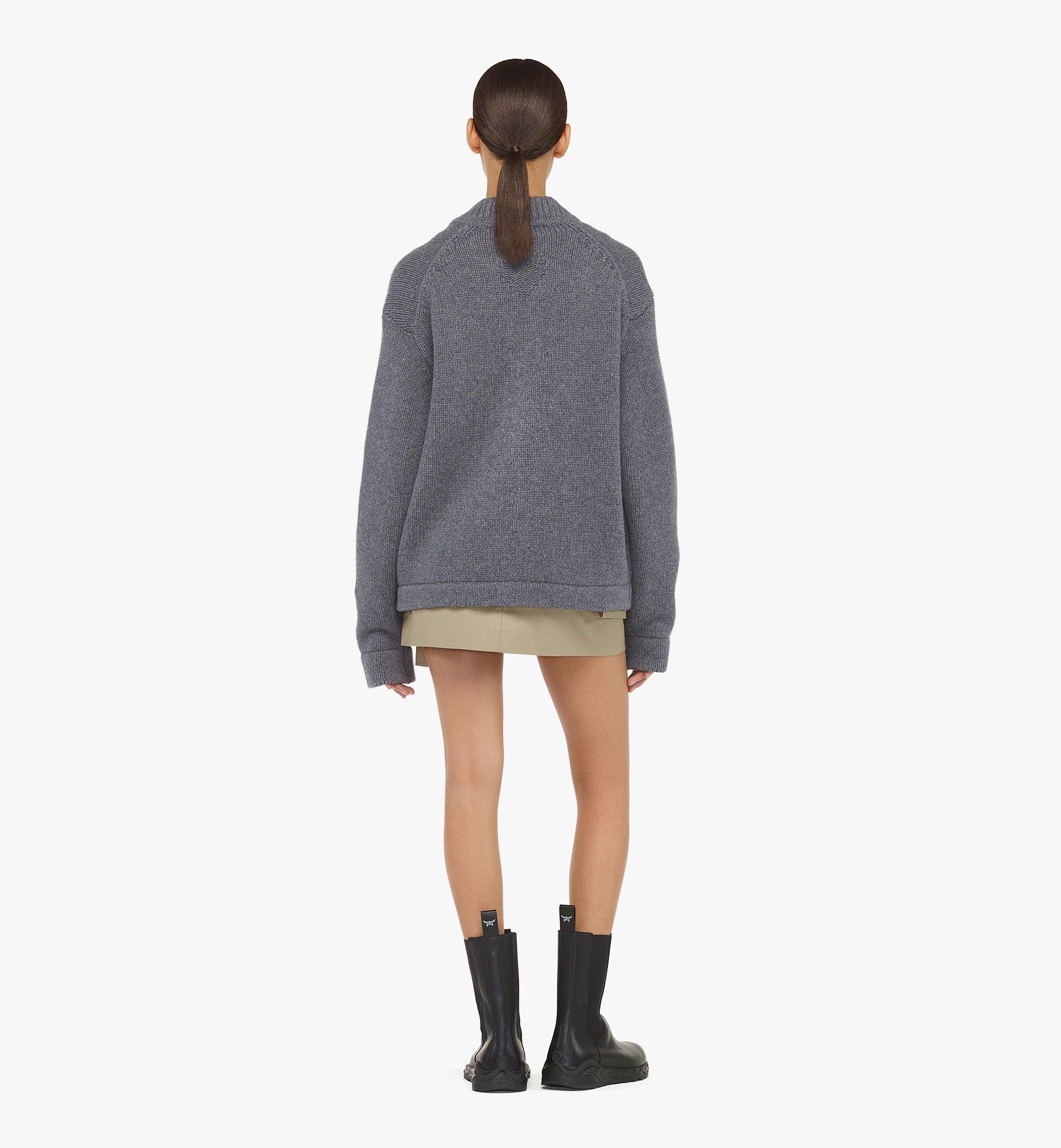 Zip Cardigan in Wool and Recycled Cashmere - 7