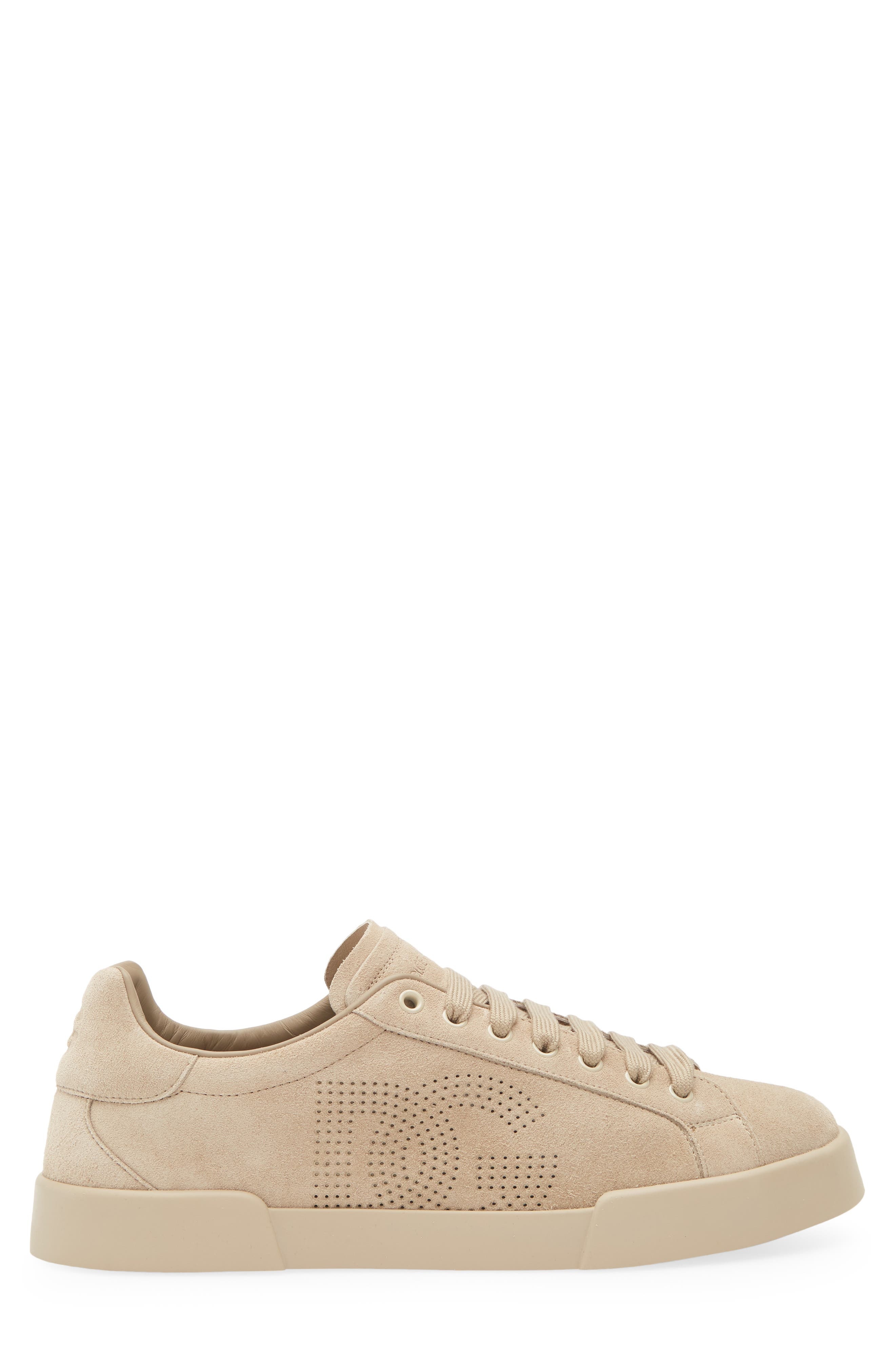 Dolce&Gabbana Perforated Logo Low Top Sneaker in 80703-Sabbia at Nordstrom - 3