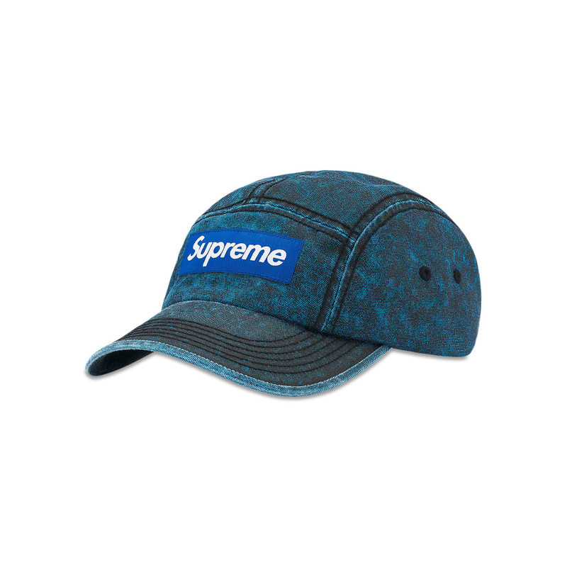 Supreme Washed Cordura Camp Cap 'Royal' - 1