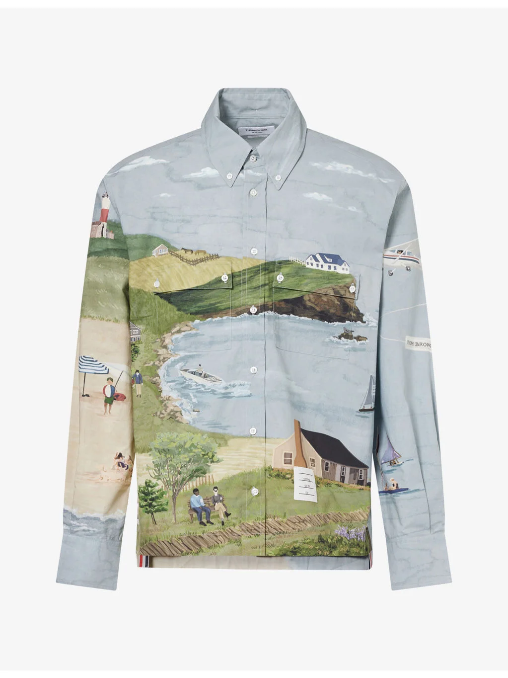 Utility Scenic-Print Cotton Shirt - 1