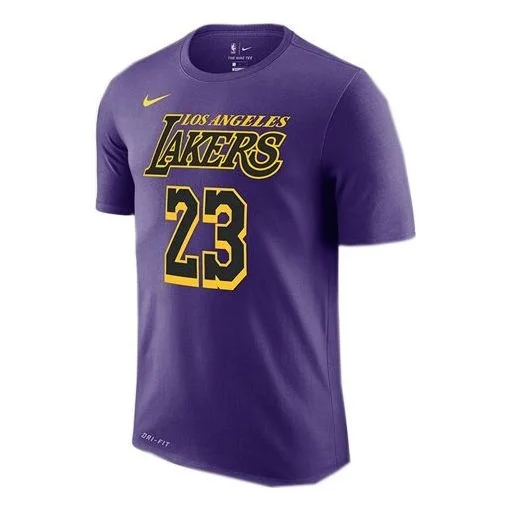 Nike NBA City Limited Jersey 2018-2019 로스 앤젤레스 레이크스 LeBron James No. 23 블루 퍼플 블루 퍼플 - 1