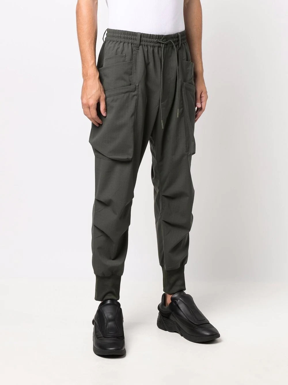 multiple-pocket track pants - 3