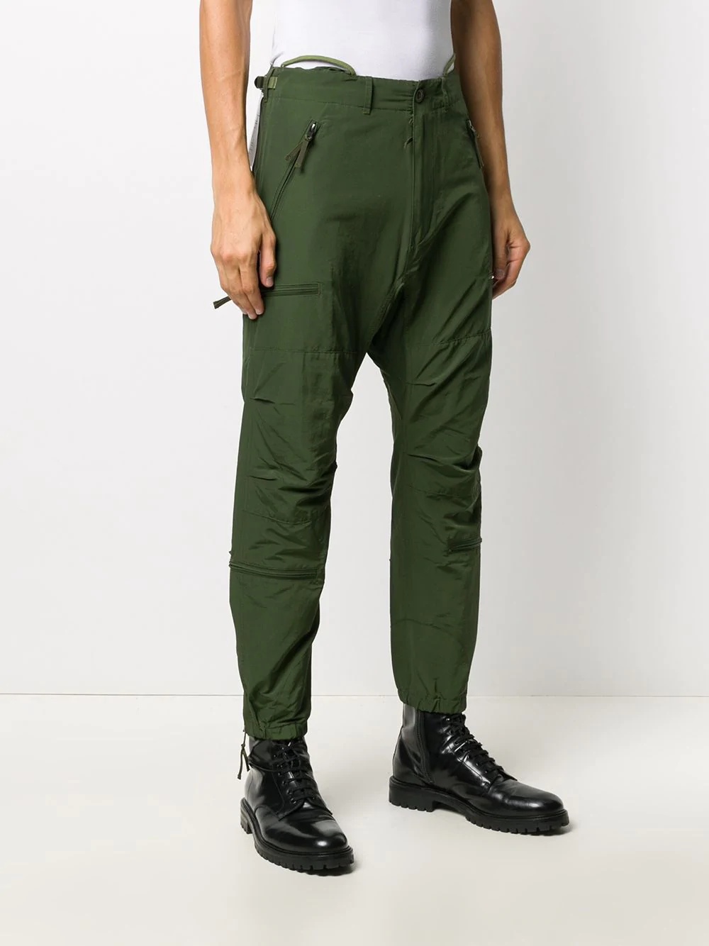 slim-fit cargo trousers - 3