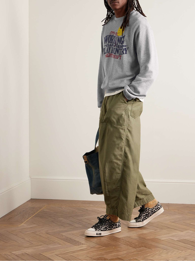 Kapital Printed Cotton-Jersey Sweatshirt outlook